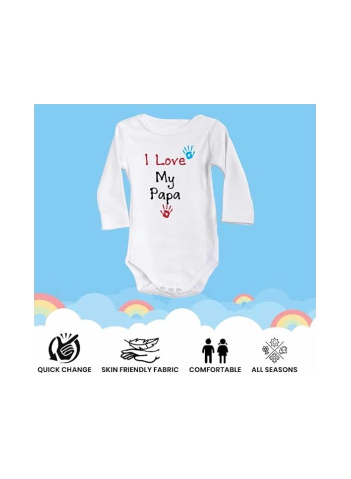 PRINTSHOP4ME Pack Of 2 Baby Romper Mama And Papa Printed-Soft Cotton Long Sleeve Bodysuits For Newborns,Infants And Toddlers-Unisex Baby Onesies For Boys And Girls - Image 5