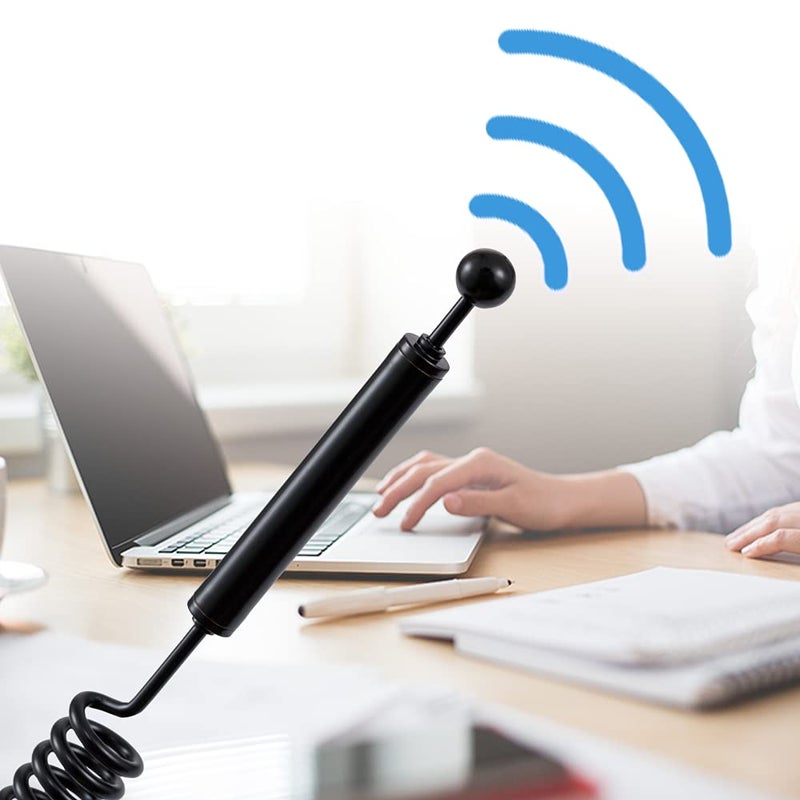 POBADY WiFi Antenna 2.4G /5G/5.8G Dual Frequency 12dBi MIMO Omnidirectional Signal Booster Magnetic Base RP-SMA Adapter 1.5M 4.9ft for PCIE Network WiFi Card Router External Antenna Wireless WLAN - Image 5