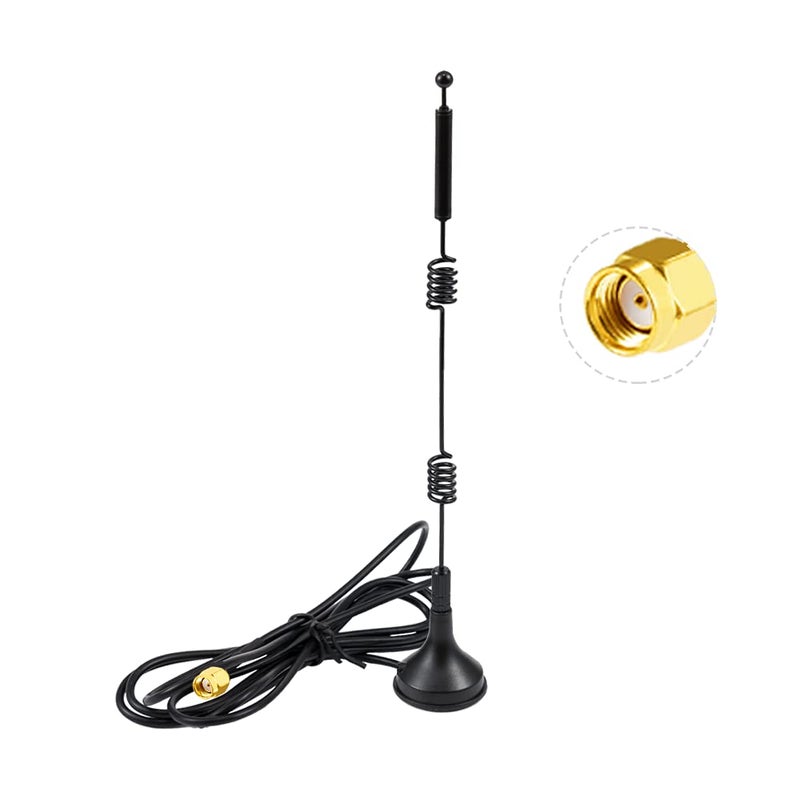 POBADY WiFi Antenna 2.4G /5G/5.8G Dual Frequency 12dBi MIMO Omnidirectional Signal Booster Magnetic Base RP-SMA Adapter 1.5M 4.9ft for PCIE Network WiFi Card Router External Antenna Wireless WLAN - Image 1