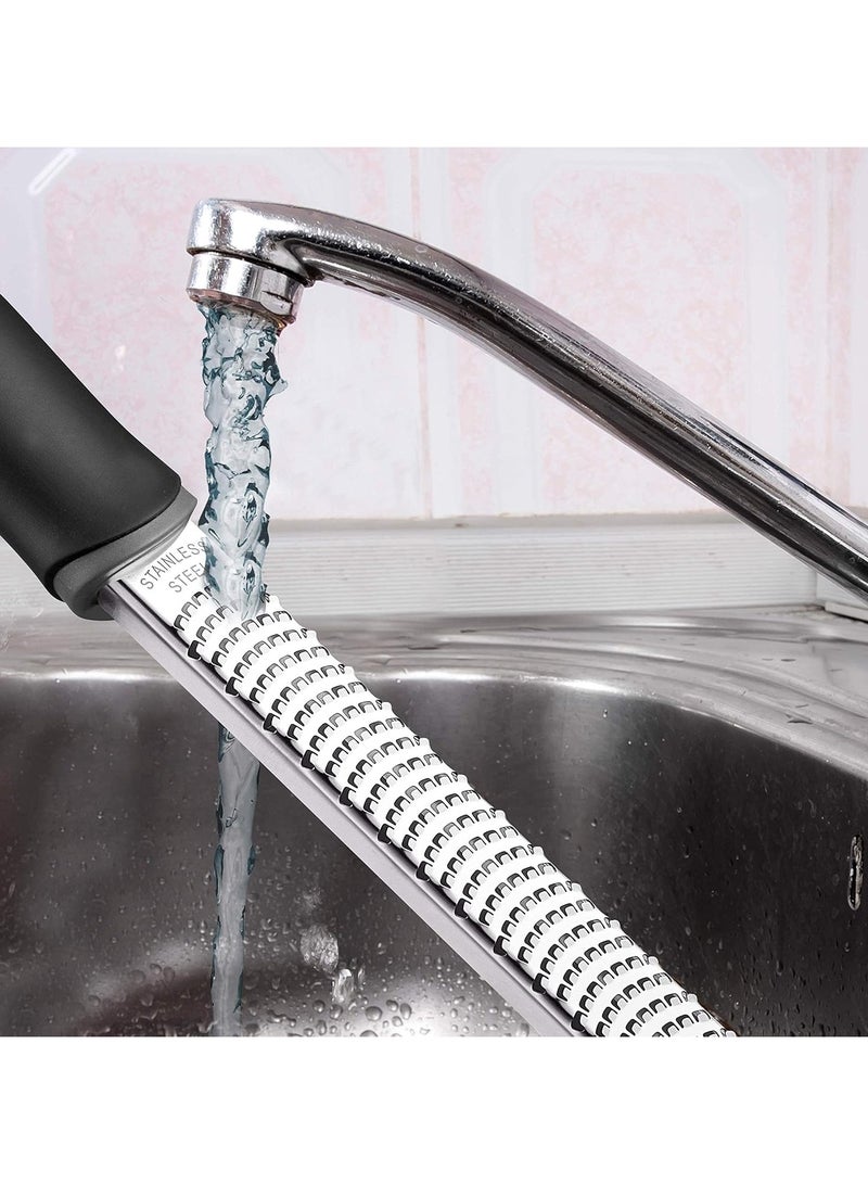 كيلا مبشرة الليمون، مبشرة الجبن، مبشرة الحمضيات الفاخرة، مبشرة المطبخ للبارميزان والشوكولاتة والفواكه والخضروات والزنجبيل والثوم وجوزة الطيب، مبشرة جبن المطبخ المصنوعة من الفولاذ المقاوم للصدأ - Image 5