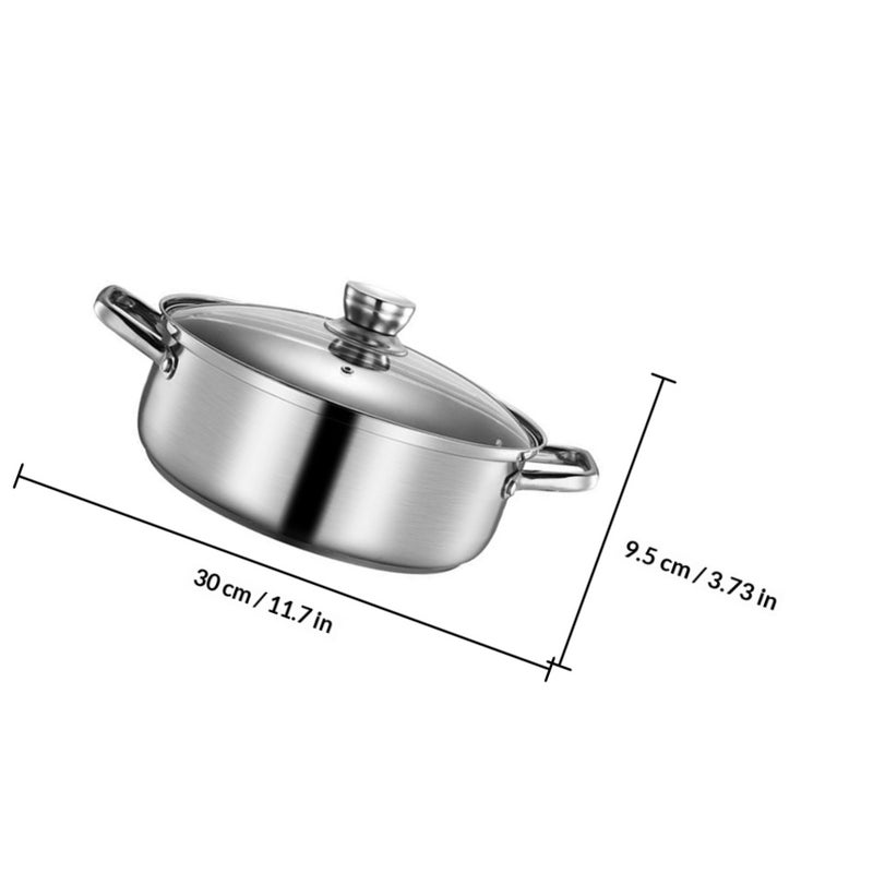 1pc Practical Induction Cooker Pot Household Hot Pot Kitchenware ( ) - Image 2