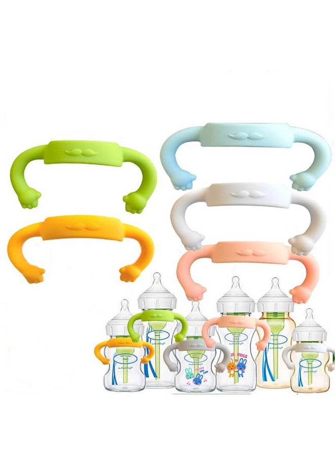 ROMIRUS 5 Pack Silicone Baby Feeding Bottle Handles Grips Compatible for All Dr. Brown's Wide Neck and Narrow Baby Bottles - Image 1
