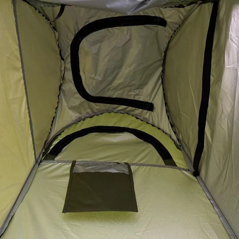 Pop-Up Stand Up Tent: 47.2x47.2x74.8 Inches Blue Tear-Resistant 170T Polyester - Spacious Ventilated Privacy Shelter for Outdoor Camping, Portable Toilet Shower, Backstage Dressing Use - Image 2