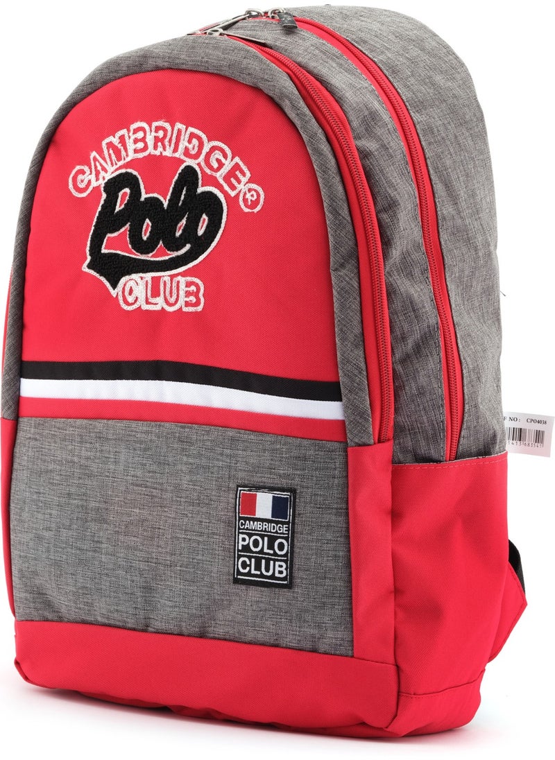 Cambridge Polo Club - Stanford Academy Unisex Backpack with Two Main Compartments - Image 1