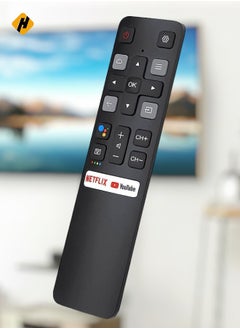 HuHa Remote Control For Tcl Android Tv New Upgraded Replacement Rc802V For Tcl Tvs 40S330 32S330 40S334 32S334 70S430 32A325 32A323 65Q637 55S430 43S430 55Q637 43S434 75S434 32P30S  - Image 1