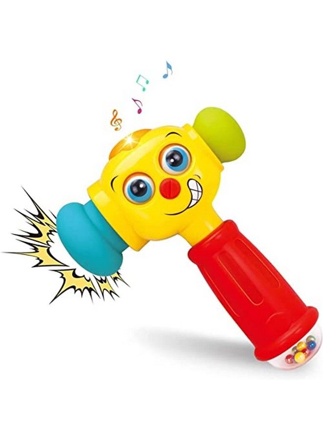 Stone and Clark Toy Hammer W/Lights Learning Mode And Music Mode Baby Hammer Toy Plays 6 Short Kids' Songs Counts 1 10 W/Baby Changes Funny Expressions And Lights Up For Kids 12 Months And Older - Image 1
