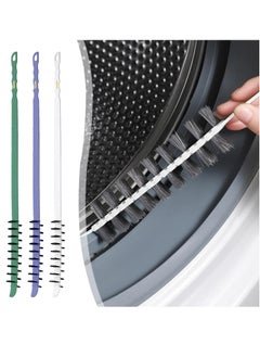 Washing Machine Cleaning Brush, Crevice Brush of Drum Washing Machine, Home Essentials Cleaning Brush, Long Coil Brush Washing Machine Brush Stiff Bristle Cleaning Tool (3PCS)