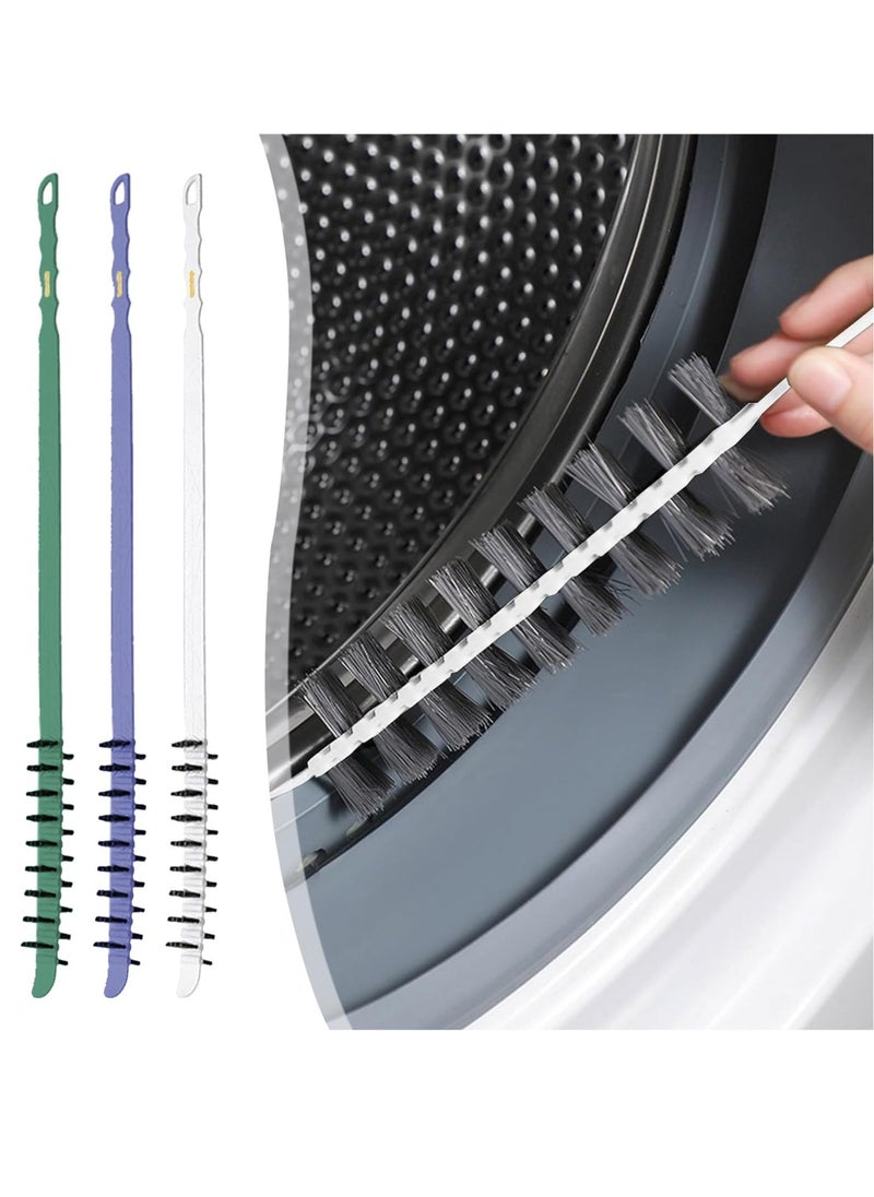 Excefore - Washing Machine Cleaning Brush, Crevice Brush of Drum Washing Machine, Home Essentials Cleaning Brush, Long Coil Brush Washing Machine Brush Stiff Bristle Cleaning Tool (3PCS) - Image 1