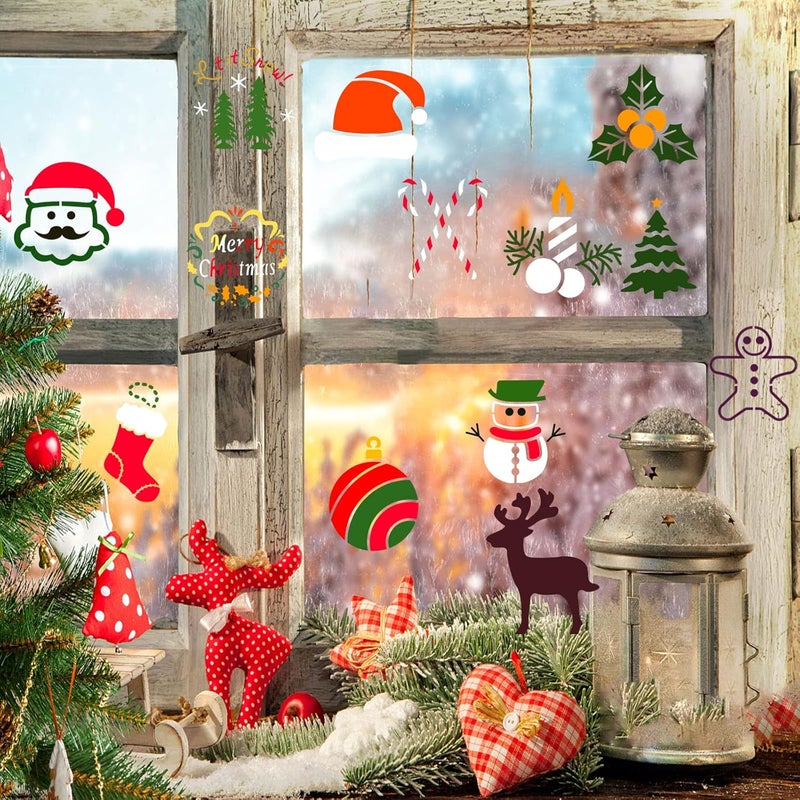CANIPHA 24Pcs Small Christmas Stencils 3x3 Inch for Painting on Wood Slice,DIY Christmas Ornaments - Image 4