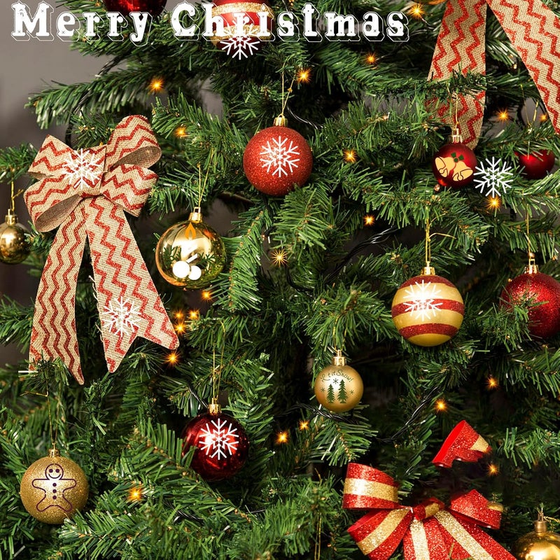 CANIPHA 24Pcs Small Christmas Stencils 3x3 Inch for Painting on Wood Slice,DIY Christmas Ornaments - Image 2
