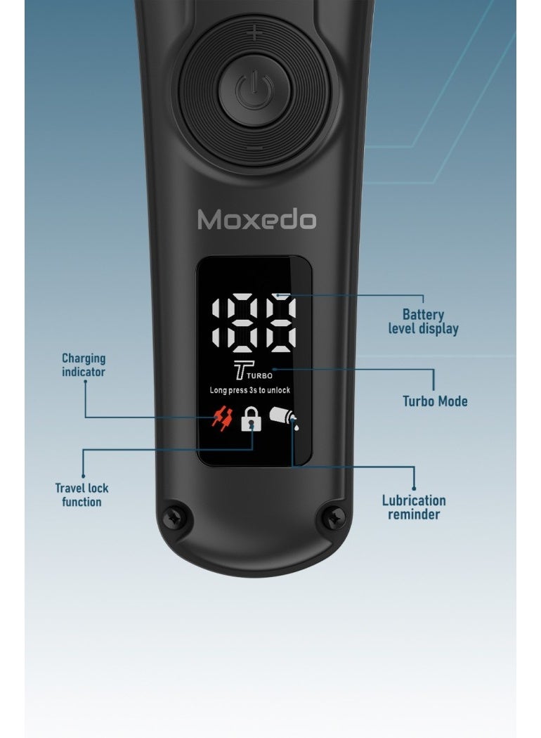 Moxedo Clivra Cordless Hair Trimmer Clipper for Men Titanium Coated Blade 90 Mins Working Time 2 Speed Control IPX6 Waterproof - Image 3