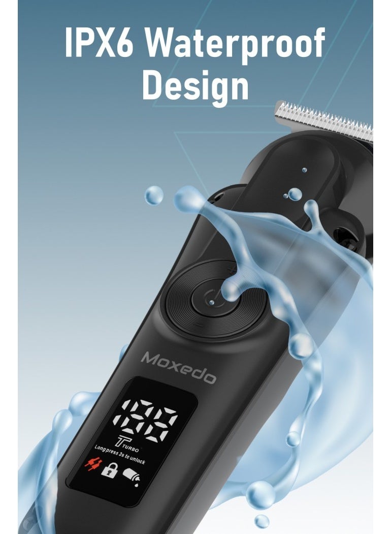 Moxedo Clivra Cordless Hair Trimmer Clipper for Men Titanium Coated Blade 90 Mins Working Time 2 Speed Control IPX6 Waterproof - Image 4
