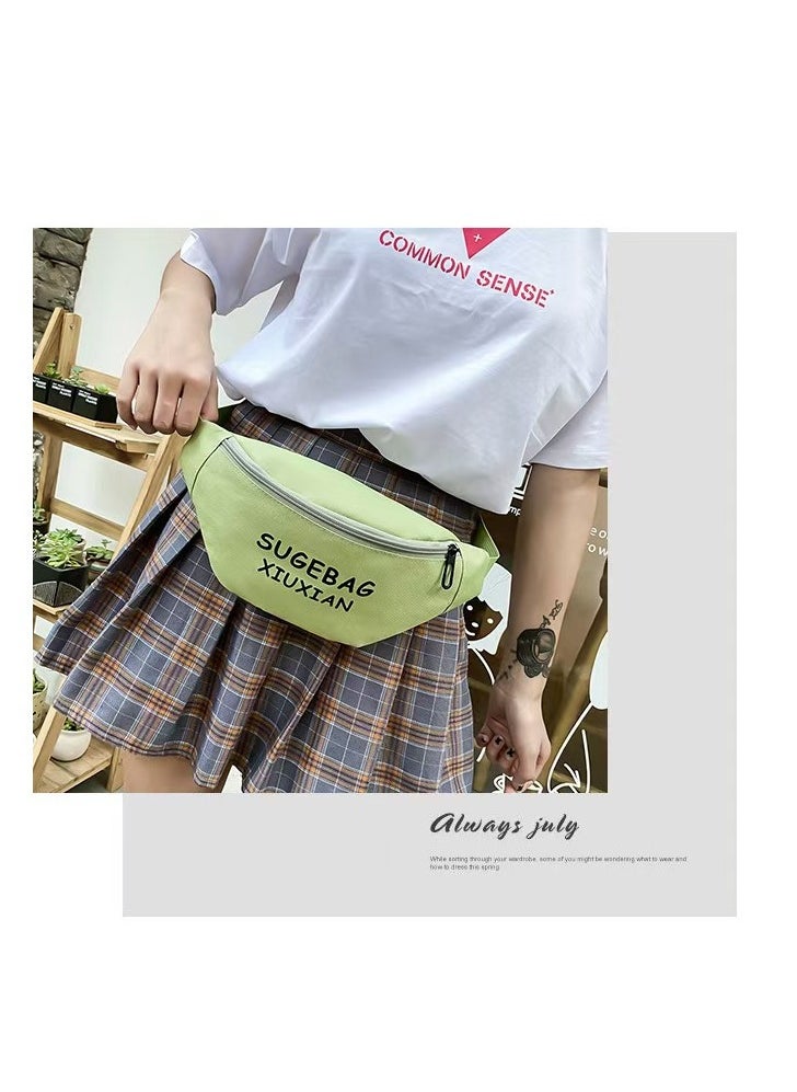 SUNSTAR - New 4-piece casual doll backpack set cute bear sweet large capacity backpack crossbody bag handbag pencil box for children, girls, high school students, green - Image 1
