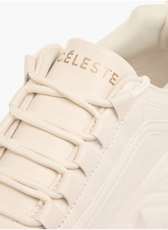 Celeste Women's Panelled Sneakers with Lace-Up Closure  - Image 4