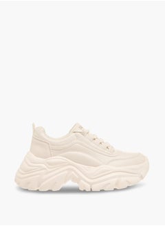 Celeste Women's Panelled Sneakers with Lace-Up Closure  - Image 3