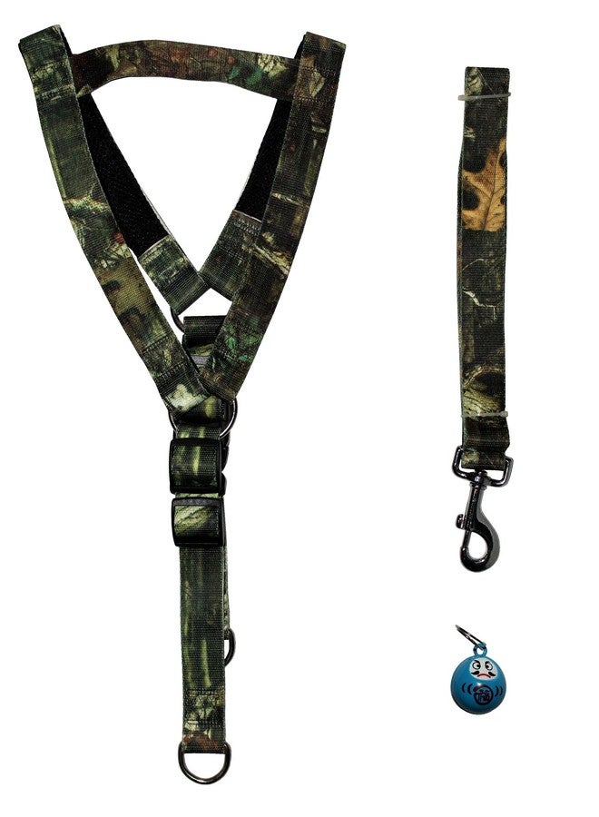 Jainsons Soft Padded Nylon Body Set Leash and Harness 1 inch with Bell (Green) - Image 1
