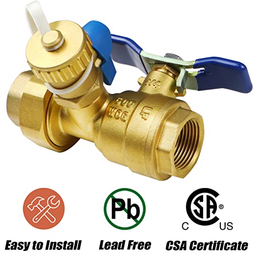 Iococee 3/4 Inch IPS Isolator Tankless Water Heater Service Valve Kit with Pressure Relief Valve, Clean Brass, 3/4 Inch Service Installation Valve for rheem,rinai,ecosmart,navien,noritz,takagi,bosch - Image 3