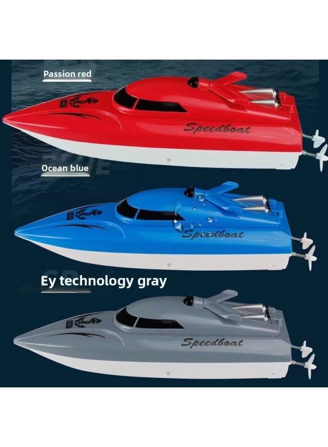 2.4g Wireless Long-distance Long-range Electric Remote Control Boat Speedboat Water Children's Toys Wholesale-Color:Remote Control Speedboat-Ocean Blue-Specifications:Double Power (60-80 Minutes)  - Image 5