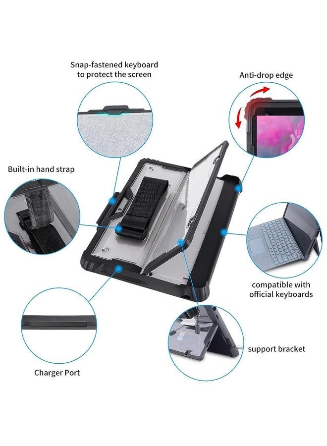 Protective Case Compatible with Microsoft Surface Pro 9 Shoulder Strap, Hand Stylus Pen Holder, Rugged, Shock-Absorbing and Drop-Resistant - Image 3