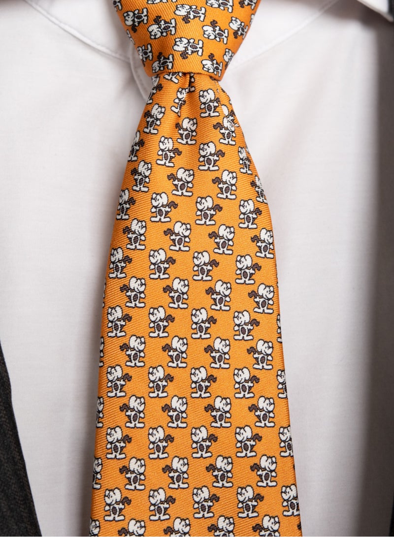 Elliot Martin Elliot Martin tie 100% Silk Twill neck ties Premium Men's Tie (bright orange)  - Image 3