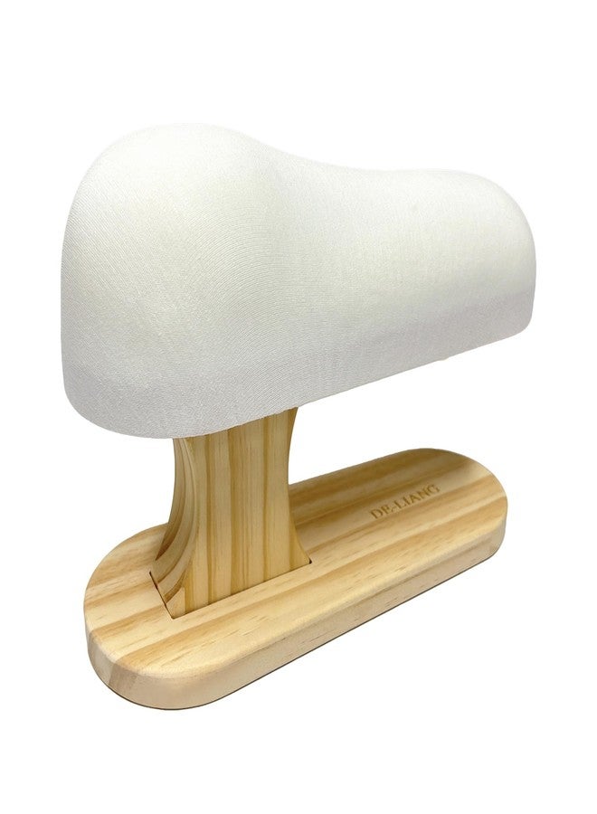 DE-LIANG Bust Corset Ironing Board, Sleeve Ironing Board Small with Solid Wood Base, Tailor’s Ham with Various Pressing Surfaces for - Smoothing Curved Seams, Ironing Collars, Cuff, Beige - Image 1