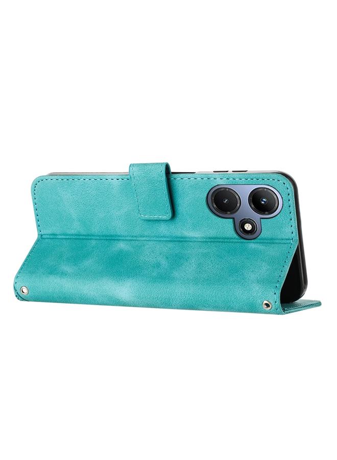 S-TOP Case For Infinix Hot 30i Dream Triangle Leather Phone Case with Lanyard - Image 4