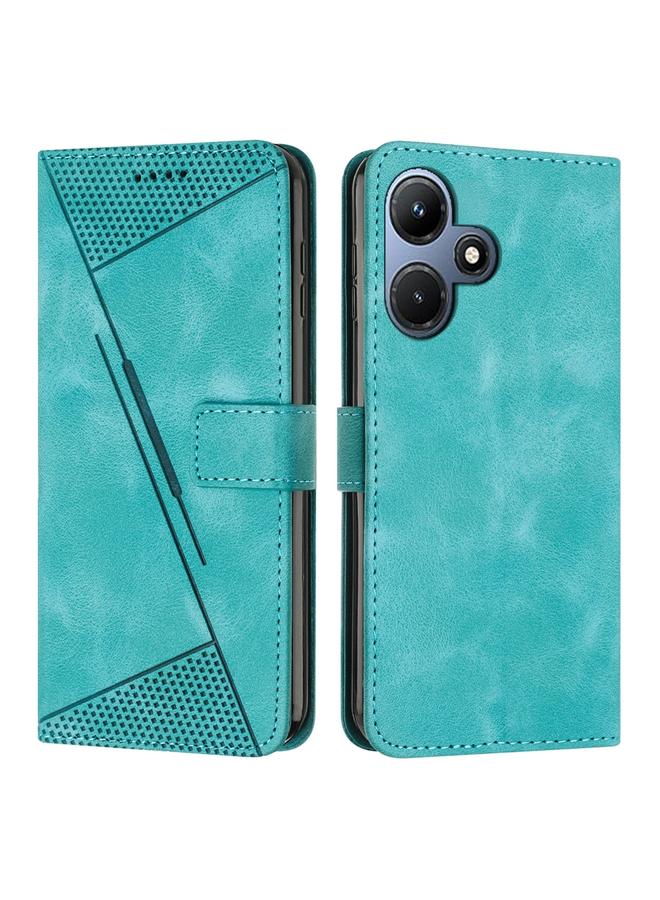S-TOP Case For Infinix Hot 30i Dream Triangle Leather Phone Case with Lanyard - Image 1