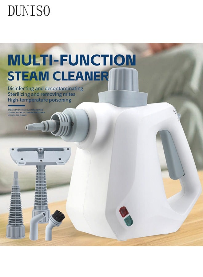 DUNISO Handheld Steam Cleaner,Household Small High-Temperature And High PressureSteam Sterilization Steam Cleaning Machine With Multiple Types Of Nozzles,White  - Image 3