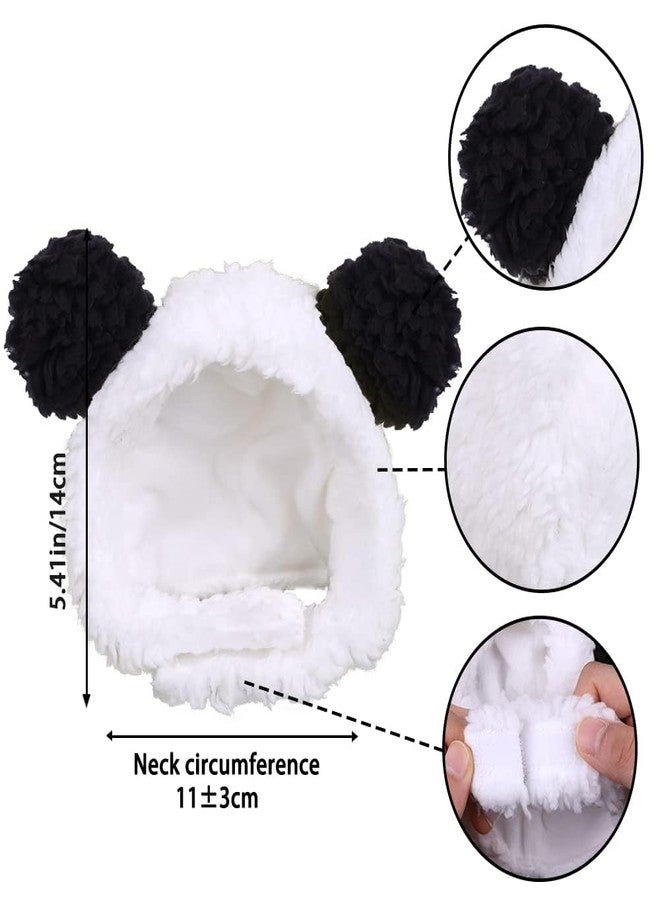 TARINI Cat Clothes, Cat Hat - Adjustable Warm Pet Headband, Black & White Cute Small Pet Costume for Cats Puppies Holiday Photo Props - Image 3