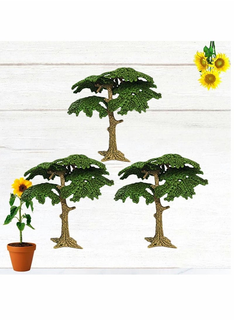 Tree Model Artificial Fake Mini Miniature Trees Train Railways Landscape Scenery Decoration Pine Cypress for DIY Craft 3pcs  - Image 3