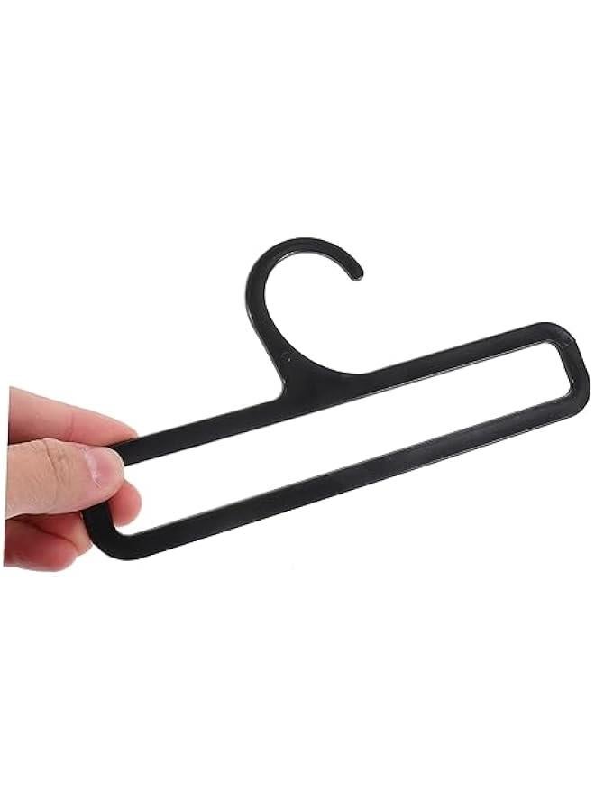 10pcs Clothes Hanger Towel Holder Scarf Rack Clothes Rack Scarf Organizer for Closet Scarf Holder Organizer Hangers Belt Organizer Scarf Display Belt Hanger Rectangle Tie Plastic  - Image 4