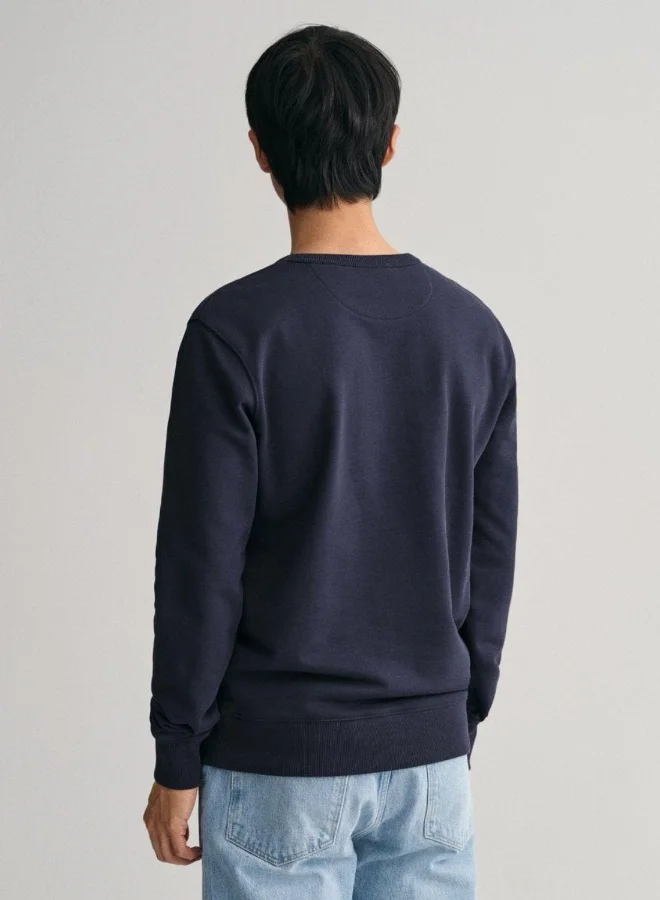 غانت Gant Sail Print Crew Neck Sweatshirt