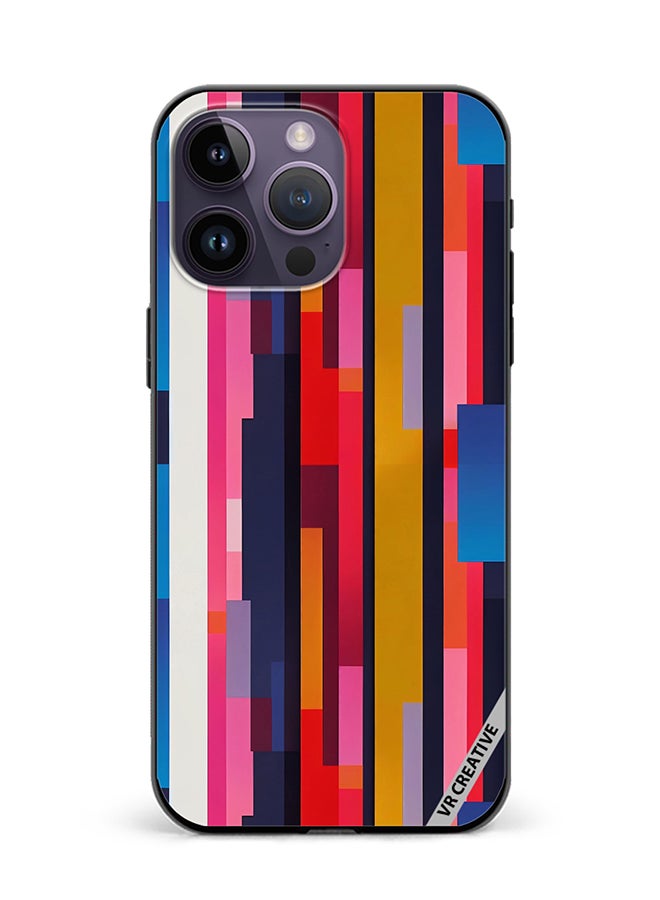 VR CREATIVE Protective Case Cover For Apple iPhone 16 Pro Abstract Pattern 3D Design Multicolour - Image 1