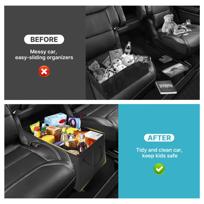 Mixsuper Liner Car Seat Organizer Ford Explorer Organizer 2020-2026 with Cup Holders Center Console Organizer for Explorer Seat Aisle Storage Box for Kids Travel Accessories - Image 5