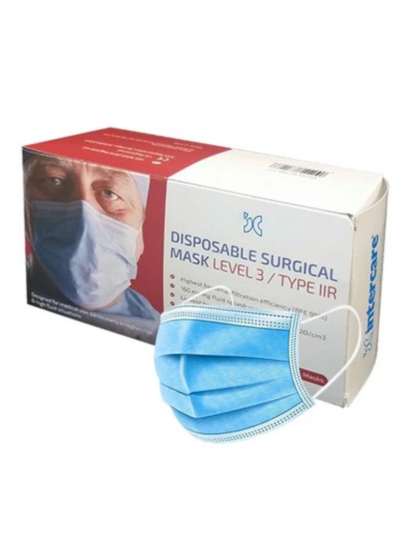 Euromed Blue Surgical Face Mask 3-Ply – 50 per pack