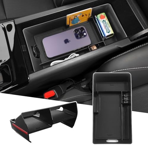 CKE 2pcs Compatible with Toyota Camry 2025 2026 Accessories Car Center Console Organizers Armrest Cover Glove Tray Armrest Storage Box Insert Container Holder for 2026 2025 Camry LE SE XLE XSE - Image 1