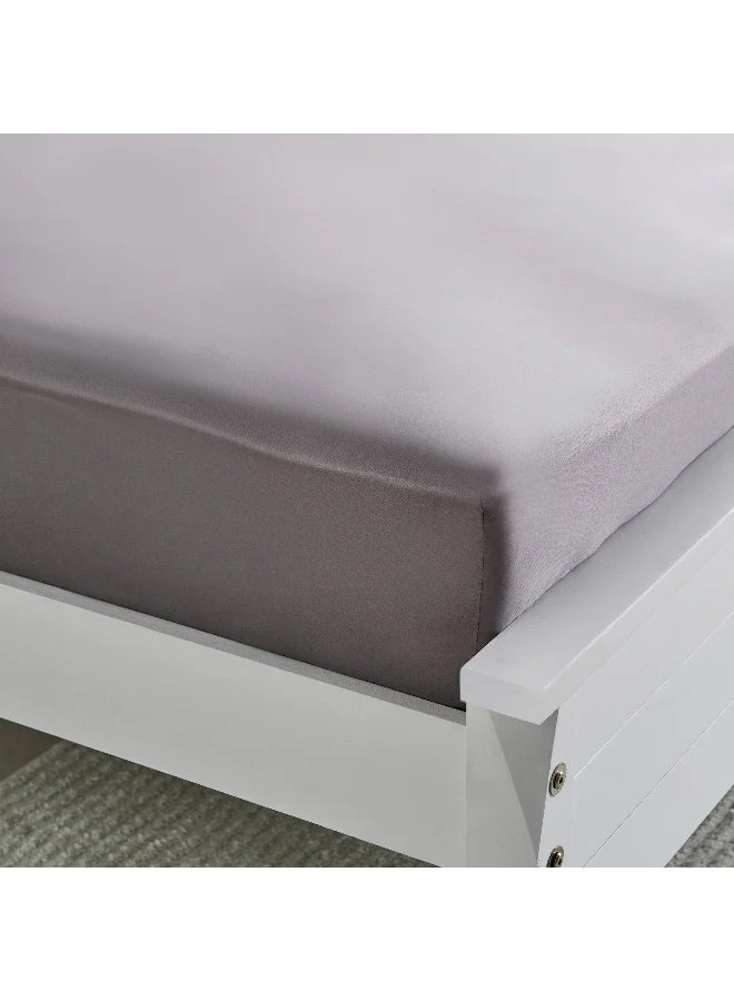Home Box Opulent Luxe Solid Cotton Olympic Queen Fitted Sheet - 160x200+40 cm