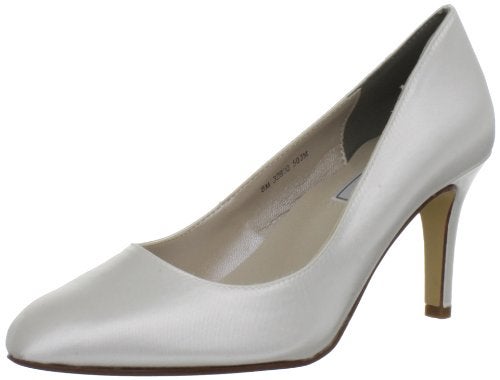 Touch Ups Women's Sandra Pump,White Satin,5.5 M US - Image 4