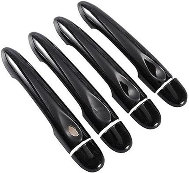 Wivplex Glossy Black Car Door Handle Cover for Renault Fluence