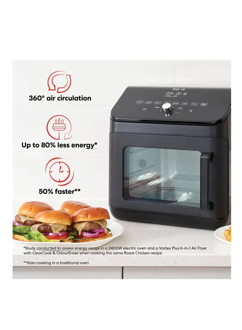 INSTANT Gourmet Air Fryer Oven 13L / 2400W With 9 one Touch Cooking Programs Black  - Image 2