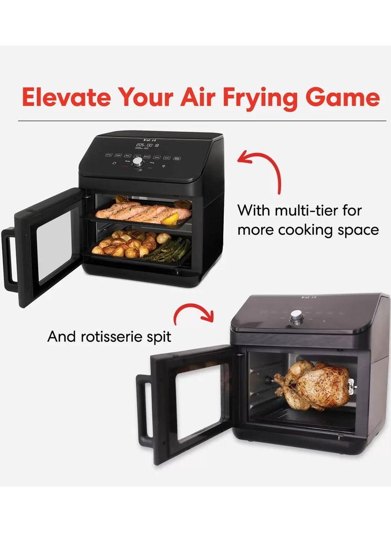 INSTANT Gourmet Air Fryer Oven 13L / 2400W With 9 one Touch Cooking Programs Black  - Image 3