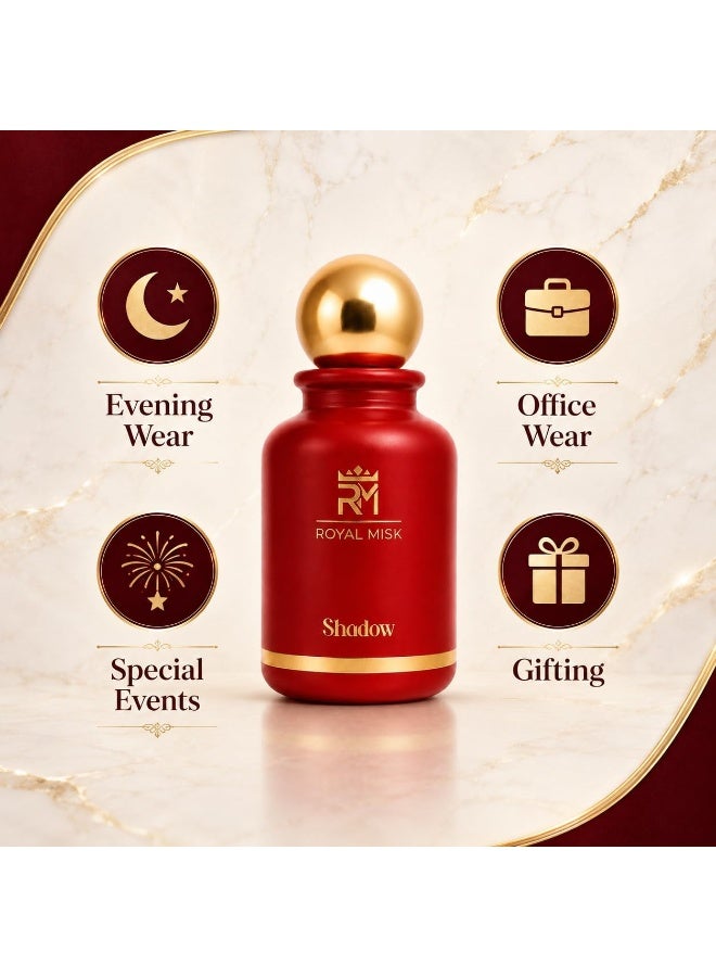 Royal Misk ظل المسك الملكي – عطر مركز 100 مل – الكرز الأسود، الورد التركي والفانيليا – عطر فاخر للجنسين – صنع في فرنسا - Image 5