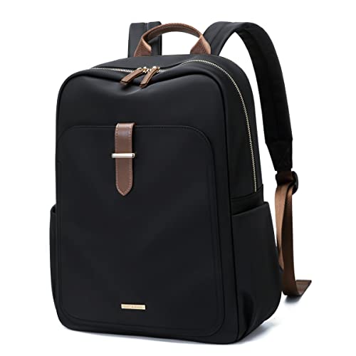 GOLF SUPAGS Laptop Backpack Purse for Women Fits 16 Inch Notebook Casual Daypack Work Travel College Bookbag Fashion Computer Bag (Black, 16 Inch) - Image 1