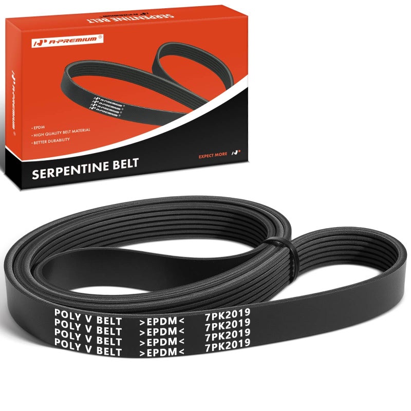 حزام محرك سيربنتين من APremium متوافق مع إنفينيتي Q50 Q60 2014-2015 QX50 2014-2017 G37 2008-2013 M37 2011-2013 QX70 Q70 FX37 FX50 Q40 EX37 Q70L نيسان 370Z 37L 50L
