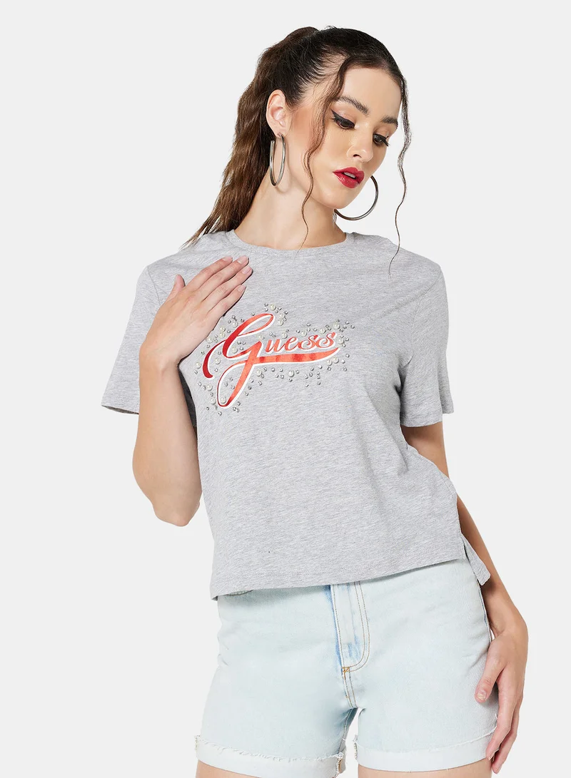 GUESS Chest Logo T-Shirt