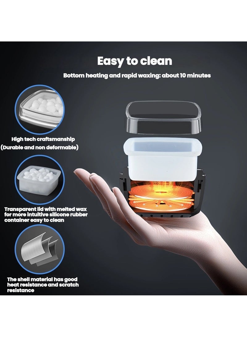 عام ماكينة شمع صغيرة للاستخدام المنزلي، ماكينة شمع يدوية، ذوبان شمع، ماكينة إزالة الشعر بالشمع، محمولة وسهلة النقل. - Image 3