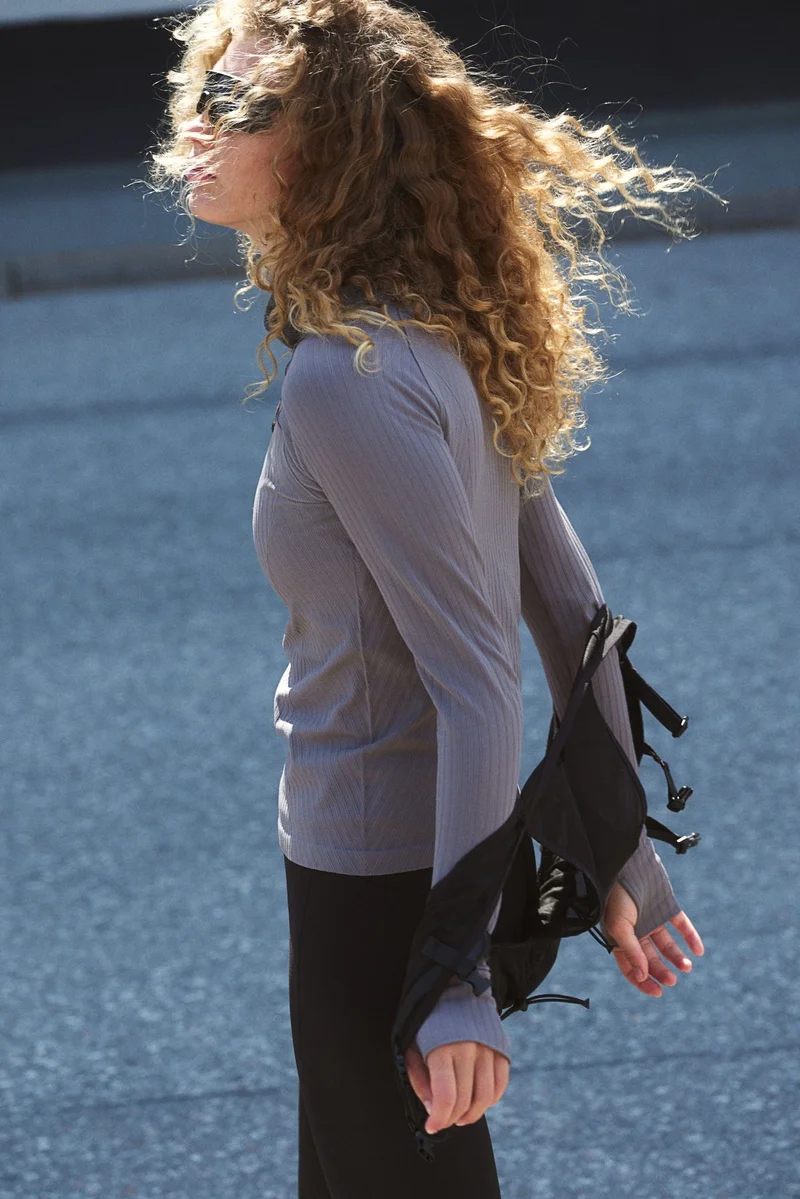 H&M Drymove Seamless Zip-Top Sports Top