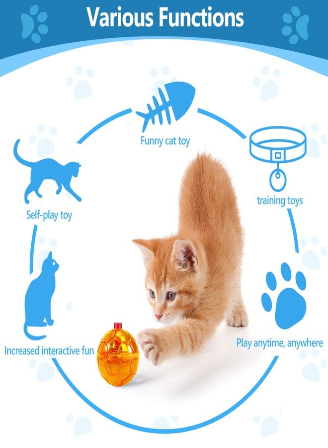 Jecery 9 Pcs Light Up Cat Balls Ghost Hunting LED Motion Activated Cat Toy Interactive Lighted Ball Pet Glowing Mini Running Exercise Toys for Kitten Dog Pet Animals Activity(Multicolor) - Image 3