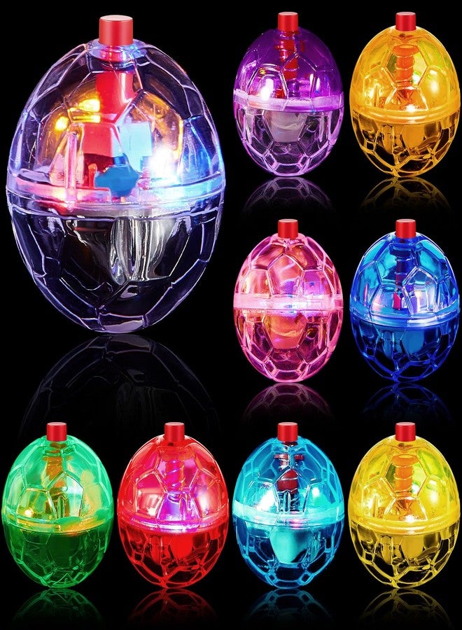 Jecery 9 Pcs Light Up Cat Balls Ghost Hunting LED Motion Activated Cat Toy Interactive Lighted Ball Pet Glowing Mini Running Exercise Toys for Kitten Dog Pet Animals Activity(Multicolor) - Image 1