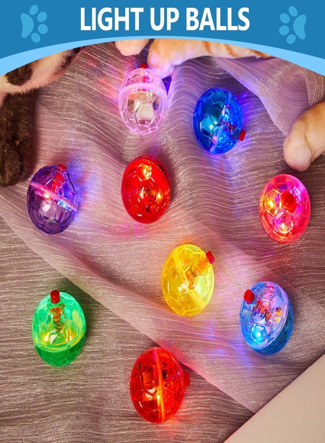 Jecery 9 Pcs Light Up Cat Balls Ghost Hunting LED Motion Activated Cat Toy Interactive Lighted Ball Pet Glowing Mini Running Exercise Toys for Kitten Dog Pet Animals Activity(Multicolor) - Image 5